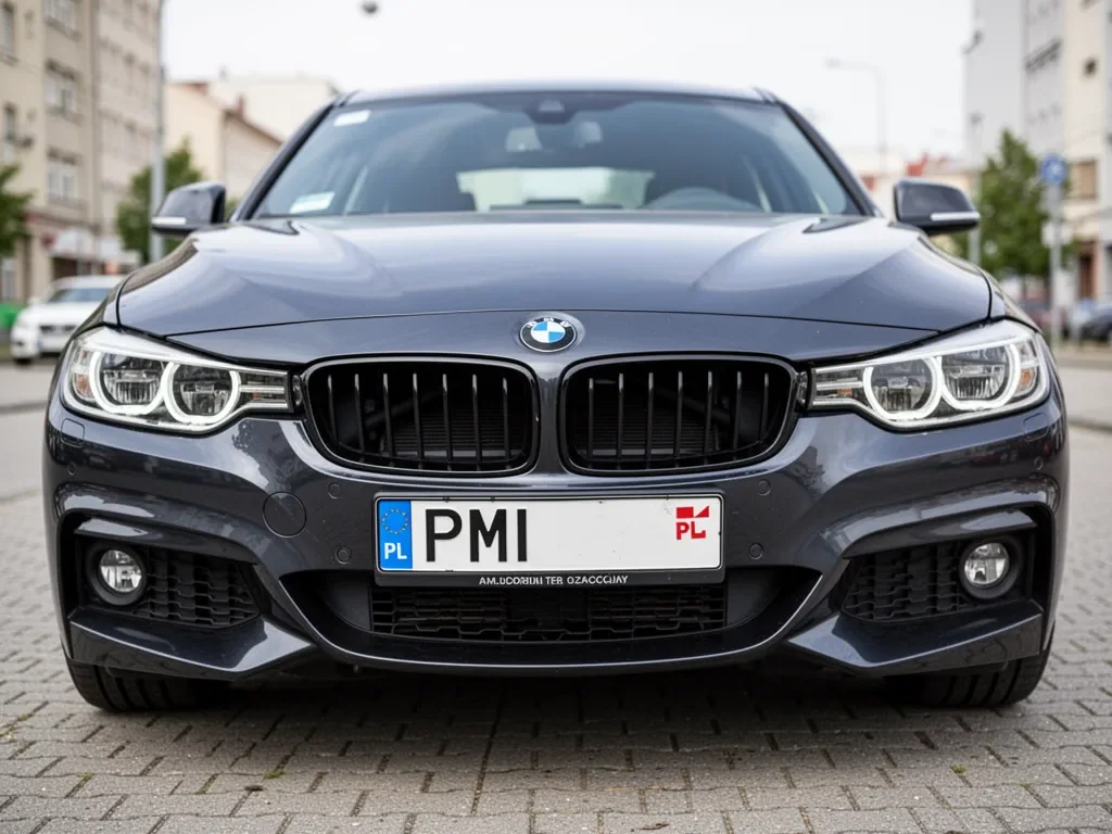 samochód marki BMW z rejestracją rozpoczynającą się na PMI